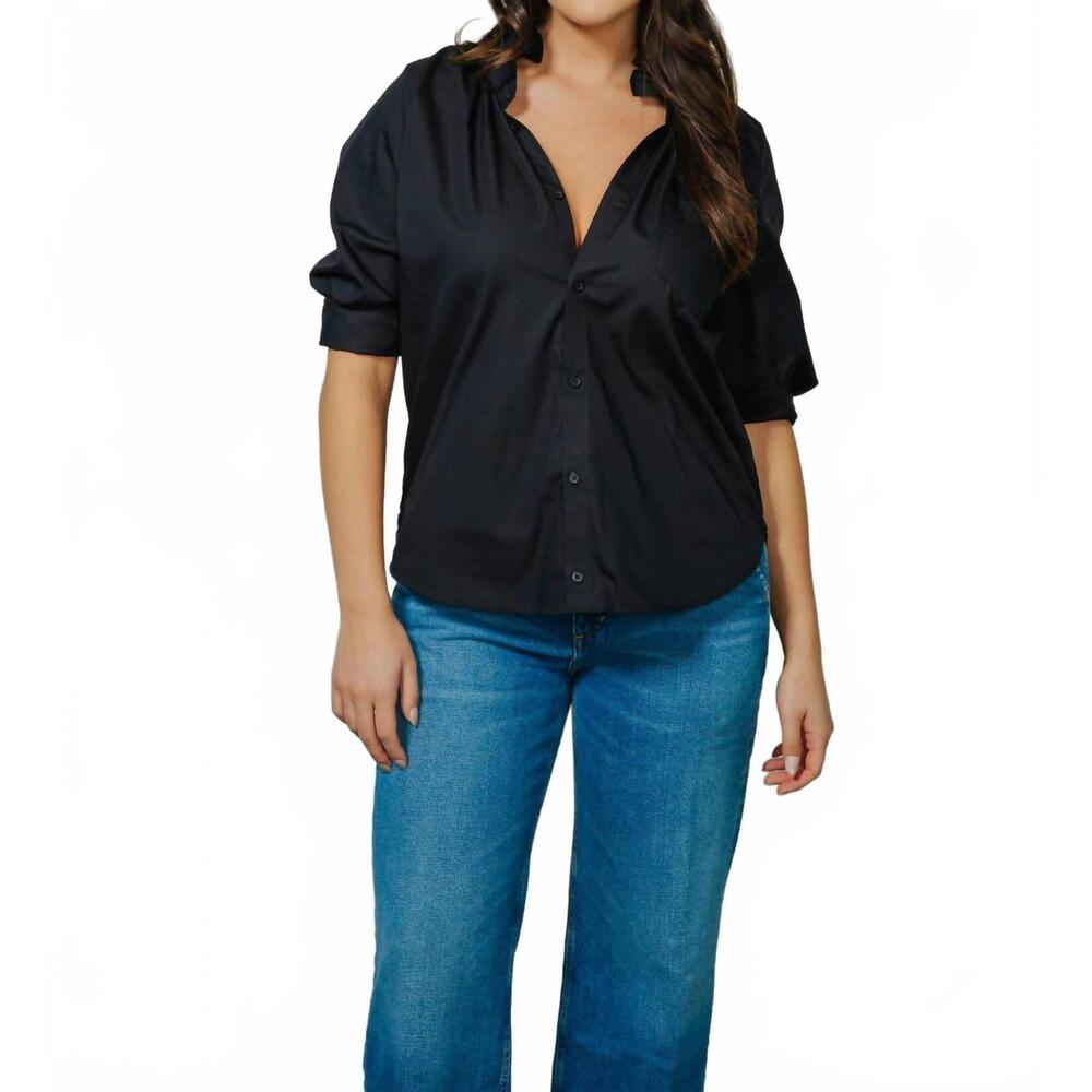 NEW SHOP KMJ southern lover button down top in black